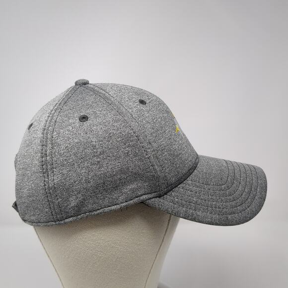 Letter M Strapback Hat Gray One Size Embroidered Logo Comfy Fit Otto - Picture 5 of 10